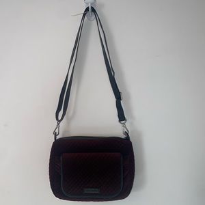 Burgundy Vera Bradley Carson Mini Shoulder Bag